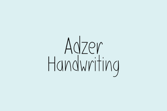 Adzer: The Quirky Handwritten Font for Your Next Craft Project