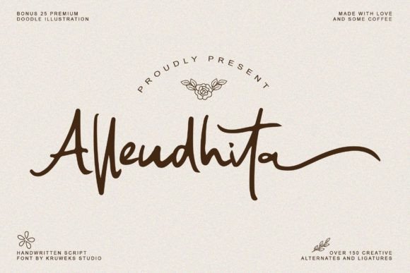 Allendhita: The Elegant Script Font for Sophisticated Brand Identity