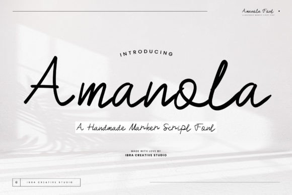 Amanola: The Perfect Handmade Script Font for Your Craft Shop
