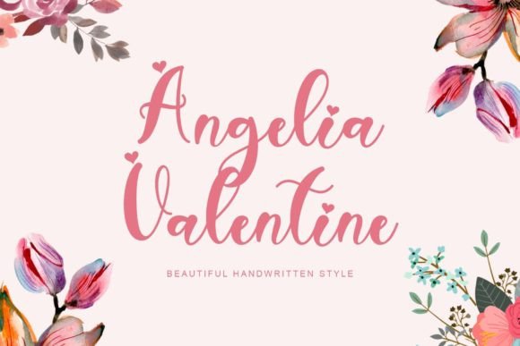Angelia Valentine: A Handwritten Typeface for Editorial Design