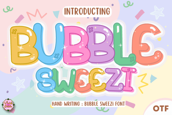 Bubble Sweezi: A Festive Script Font for Editorial Design