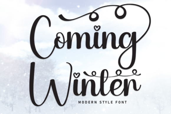 Coming Winter: A Sweet Handwritten Typeface for Brand Identity