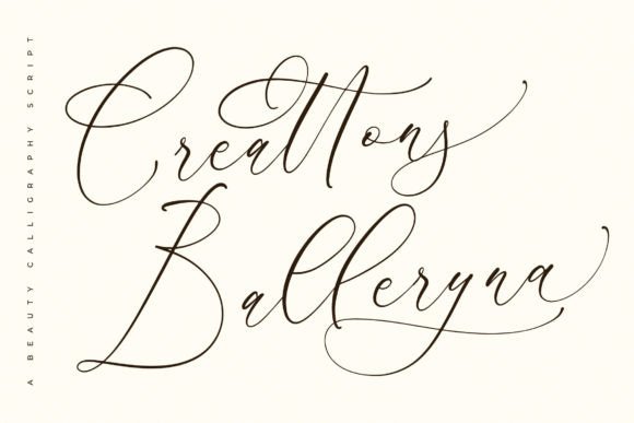 Creattons Balleryna: A Luxury Script Typeface for Modern Branding
