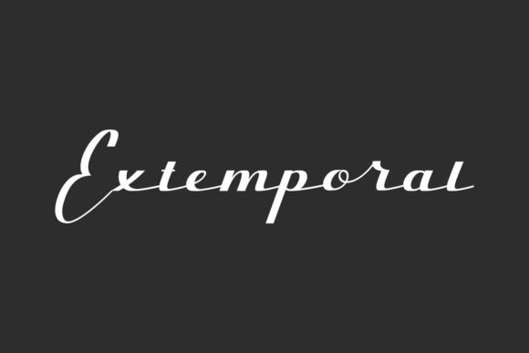 Extemporal: The Bold Script Font for Authentic Brand Identity