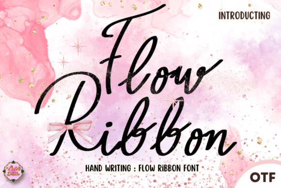 Flow Ribbon: The Perfect Script Font for Seasonal Craft Products