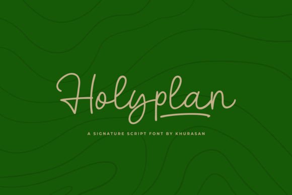 Holyplan: A Modern Script Font for Editorial Design and Branding