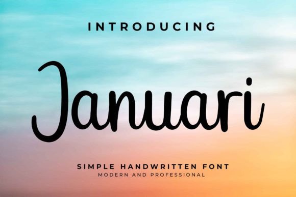Januari: A Handwritten Typeface for Editorial Design