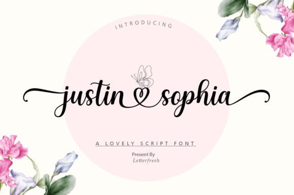 Justin Sophia: The Modern Script Typeface for Editorial Design
