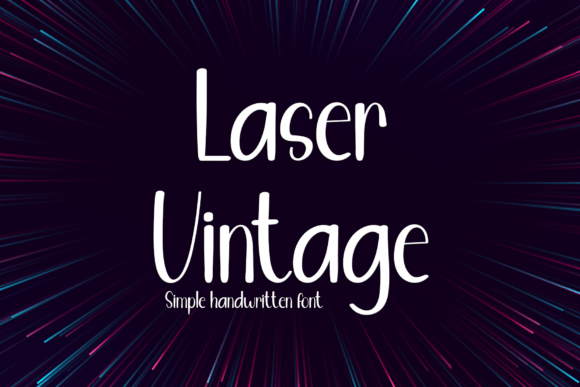 Laser Vintage: The Perfect Handwritten Font for Small Business Branding