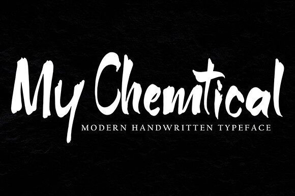 My Chemtical: A Handwritten Typeface for Warm Editorial Design