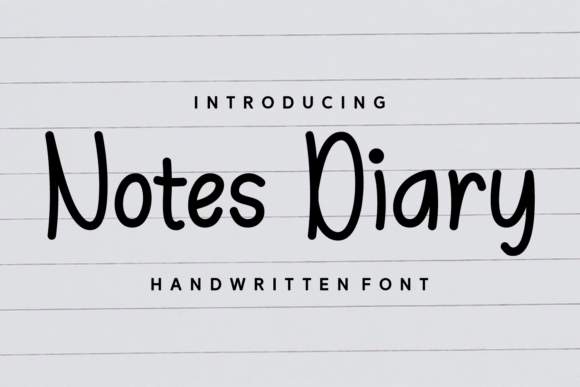 Notes Diary: The Perfect Handwritten Typeface for Creative Makers