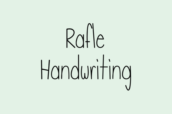 Rafle: A Whimsical Handwritten Font for Editorial Design