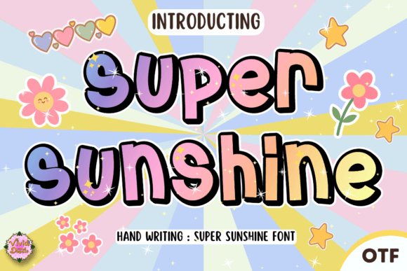 Super Sunshine: The Perfect Hand-Lettered Typeface for Seasonal Crafts