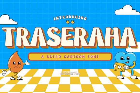 Traseraha: The Retro Cartoon Typeface for Whimsical Branding