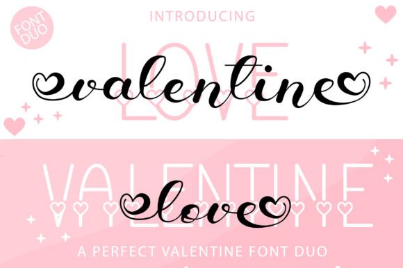 Valentine Love Duo: The Perfect Font for Warm Brand Identity