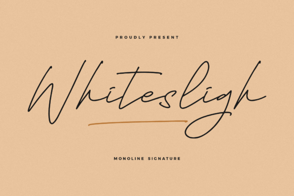 Whitesligh: The Monoline Script Font for Modern Web Design