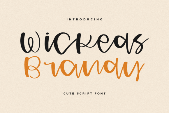 Wickeds Brandy Typeface: A Playful Script for Modern Web Design